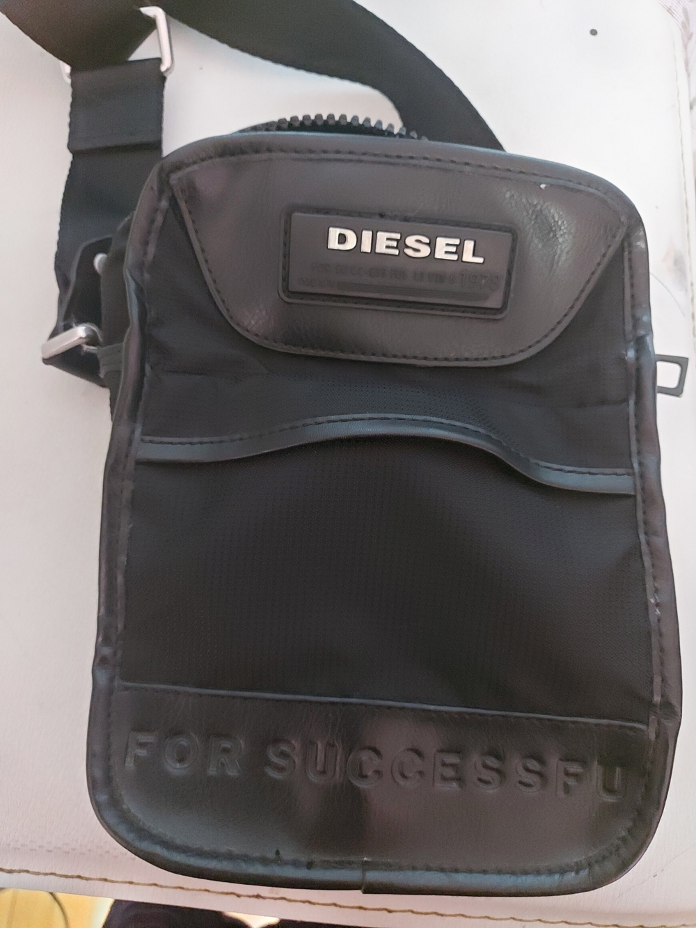 Diesel Black Crossbody Bag for Men